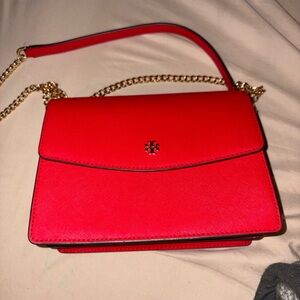 Tory Burch Scarlet Crossbody with Gold Chain
